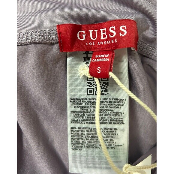 Guess Woman Xolani Logo Bike Short Dusty Lilac Women's Size S NWT - Picture 7 of 7